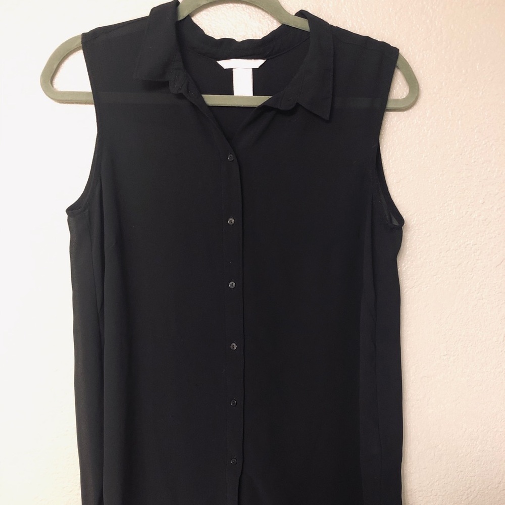 Black classy collared blouse ✨
